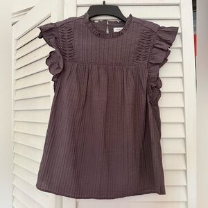 Club Monaco Ruffled Blouse Size XS
